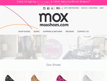 Tablet Screenshot of moxshoes.com